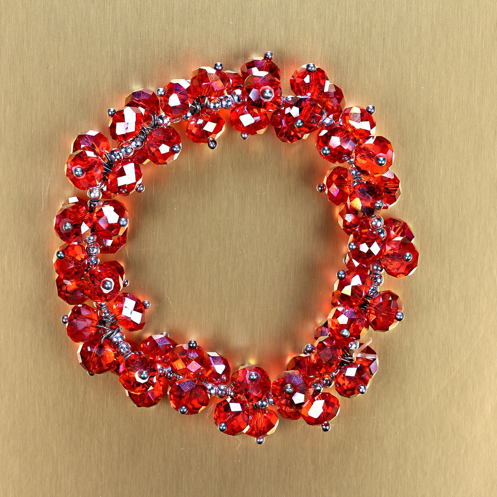 Perfect Sparkly Red Holiday Bracelet
