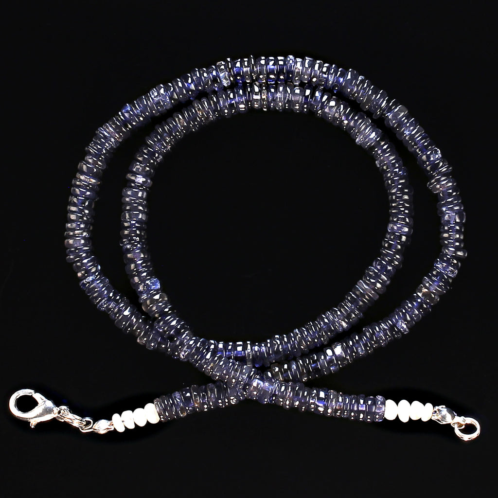 Stunning Blue Iolite 18 Inch Necklace