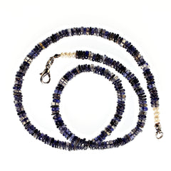 Stunning Blue Iolite 18 Inch Necklace