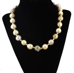 Multicolor Wrinkle Pearl Necklace