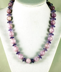 Amethysts and Kunzites Necklace