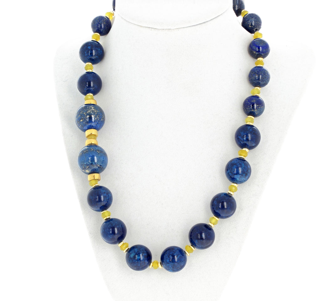 Lapis Lazuli and Peridot Necklace