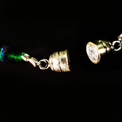 Bracelet of Paua Shell, Black Opal, and Green Quartz