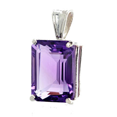 Glorious Pinky Purple 15.7 Amethyst Sterling Silver Pendant
