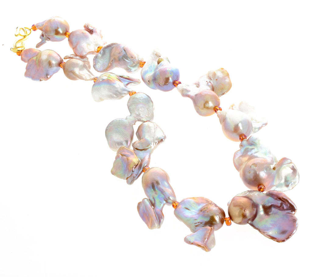 Unique Glorious Baroque Pearl Necklace
